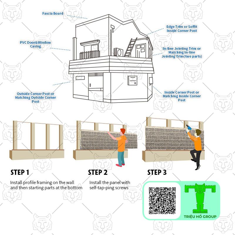 Tấm panel kim loại ốp tường ngoài trời